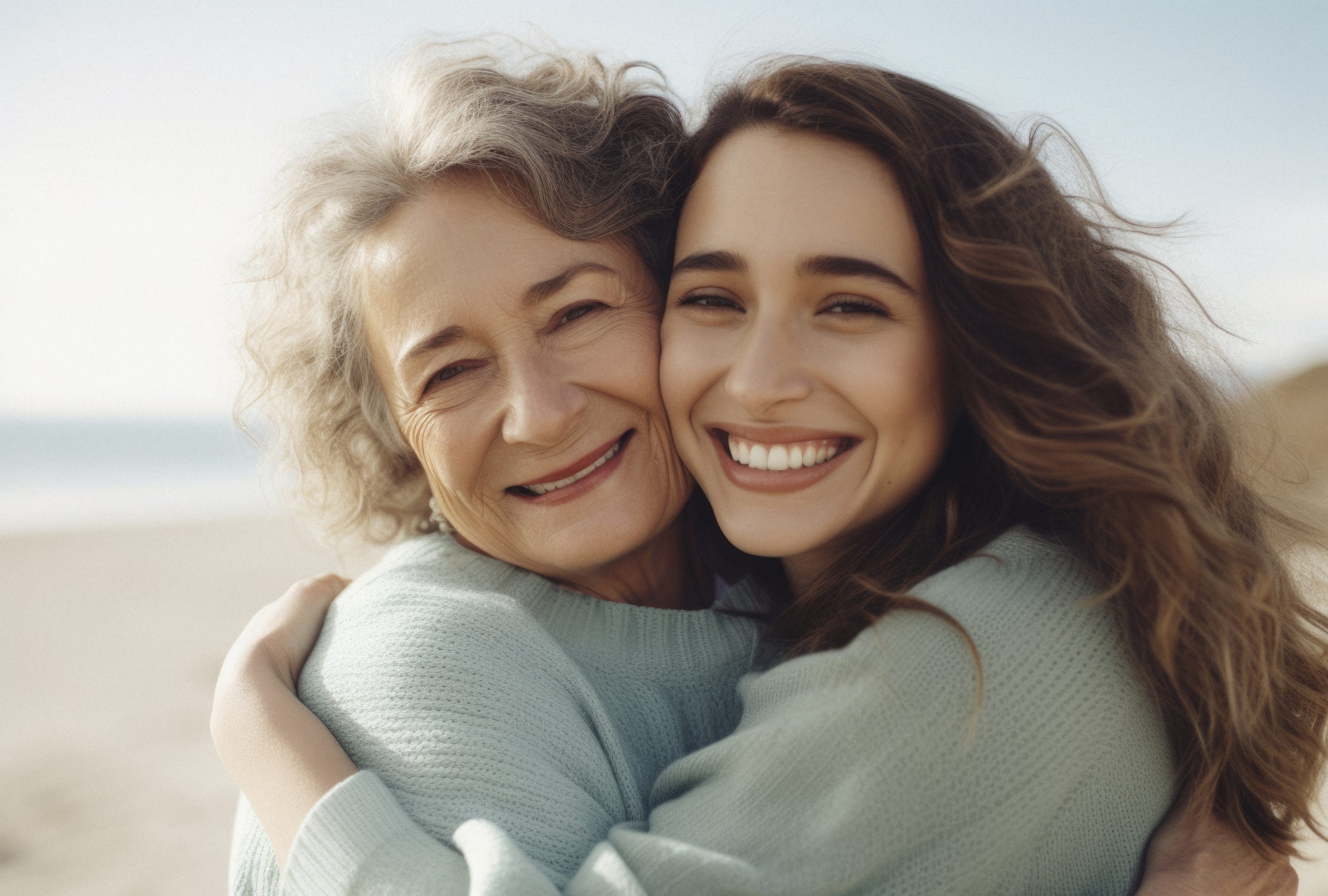 portrait-affectionate-adult-mother-daughter